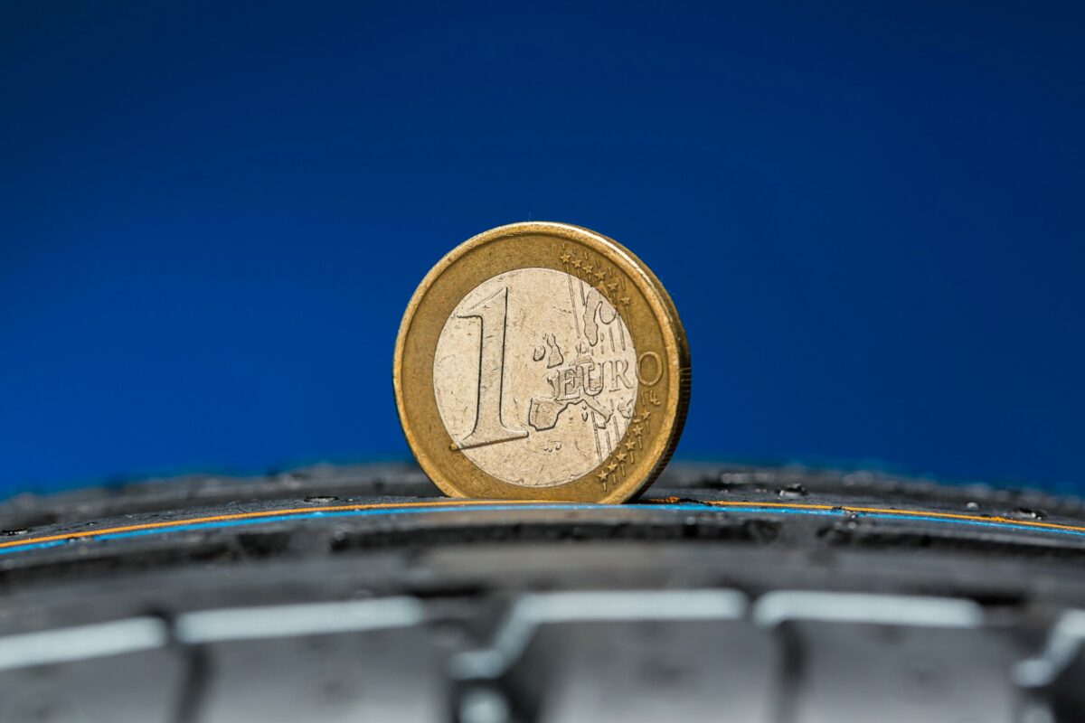 Profiltiefe gemessen mit Euro Trick